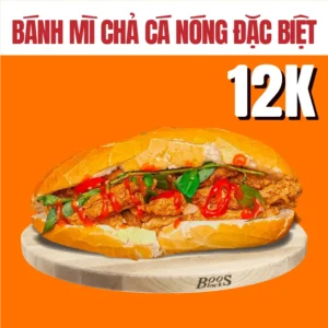 Bánh mì chả cá nóng đặc biệt, bánh mì chả cá, bánh mì chả cá vân mập, bánh mì chả cá huế