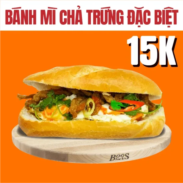 Bánh mì chả trứng đặc biệt